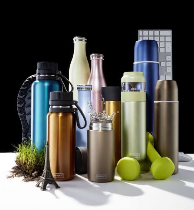 nerezové láhve a termosky na cesty